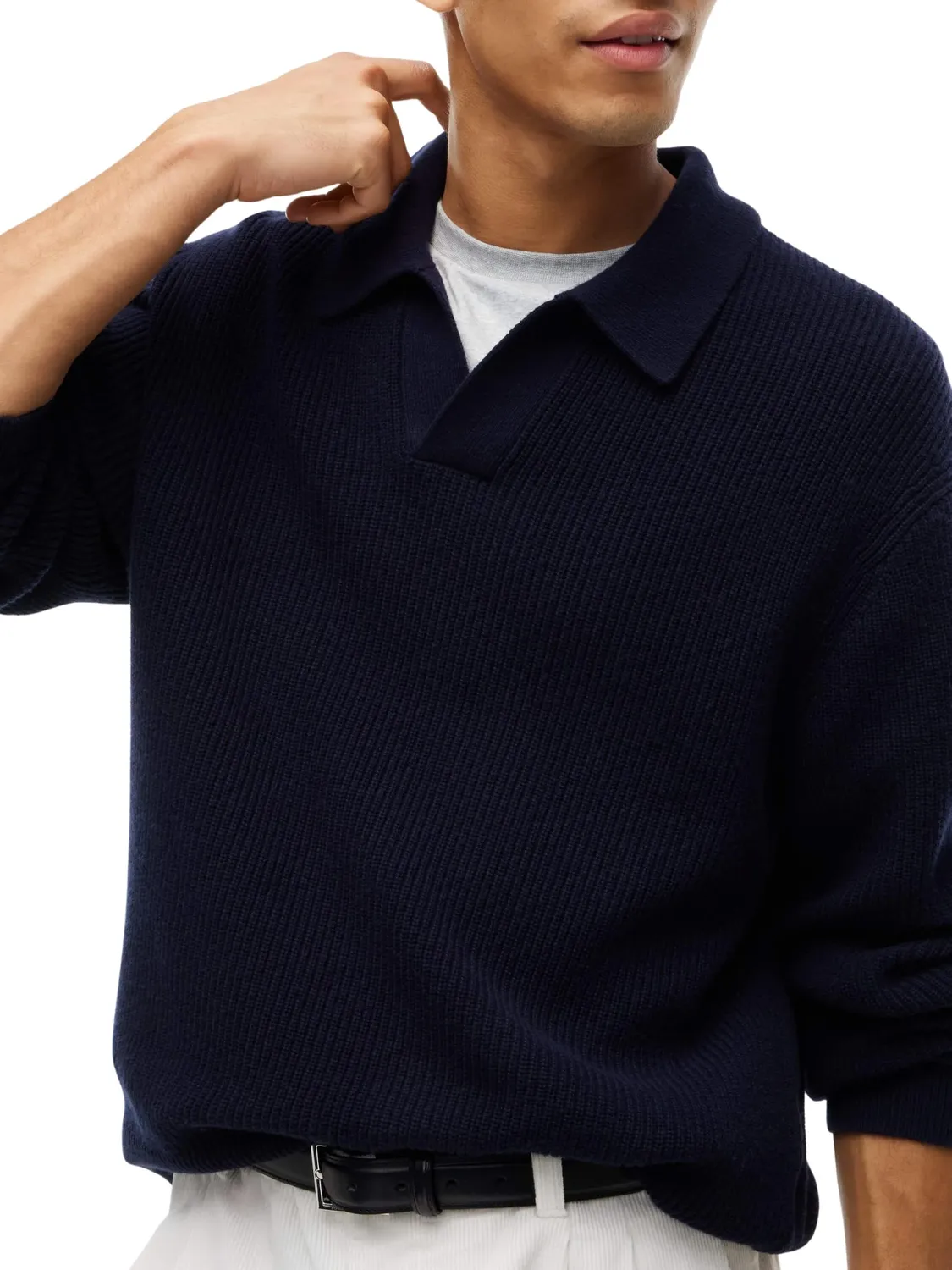 Tommy Hilfiger Fisherman Rib Crew MW0MW42804 maglione XL blu