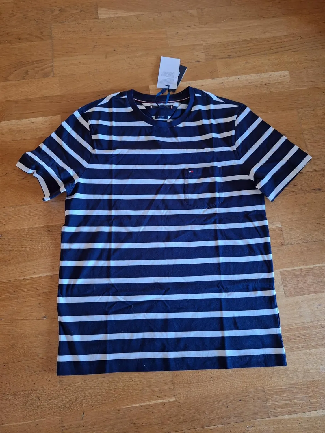 Tommy Hilfiger Stripe Pocket T-Shirt Uomo L a Righe