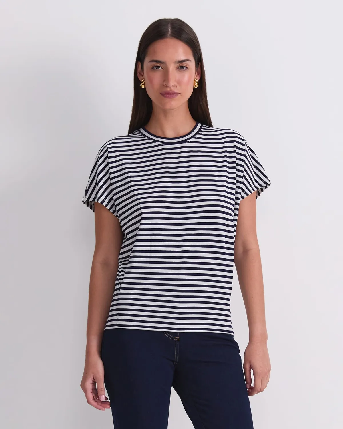 Sportscraft Chloe Lurex T-shirt donna righe lurex