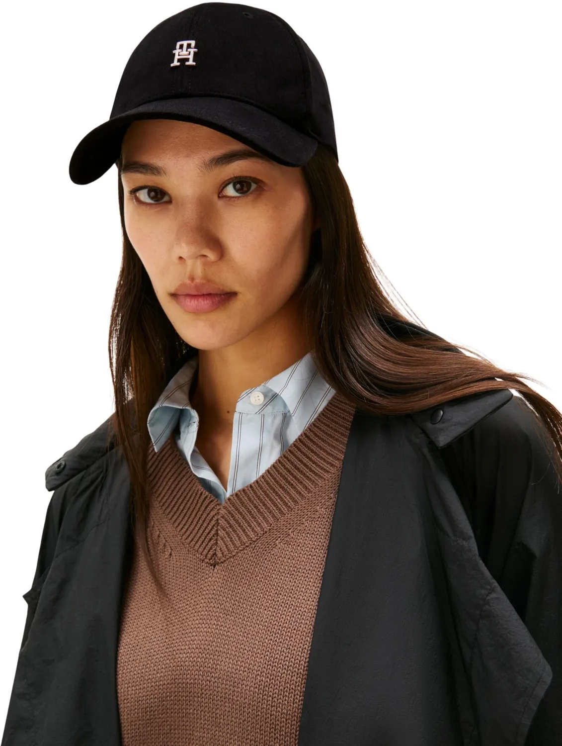 Tommy Hilfiger Elevated Chic cappellino donna cotone nero