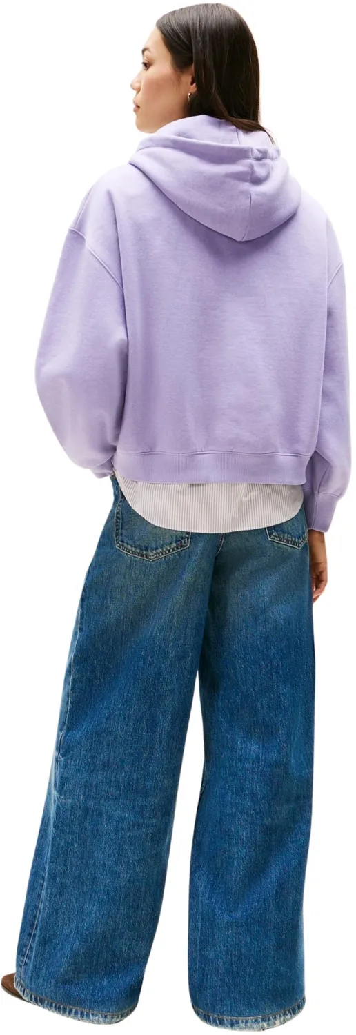 Tommy Hilfiger Classic Script Fleece felpa cappuccio donna