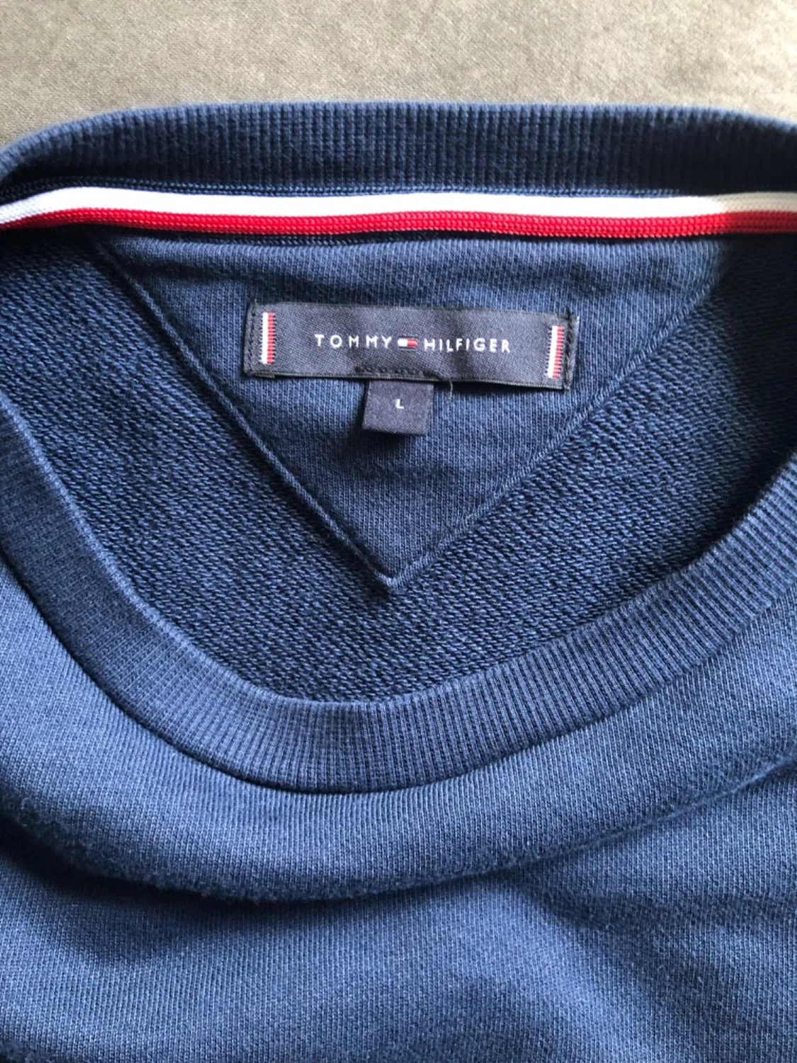 Tommy Hilfiger felpa senza cappuccio S blu cotone