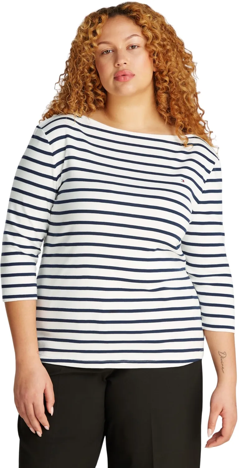 Tommy Hilfiger Cody maglia donna scollo barca nera 48