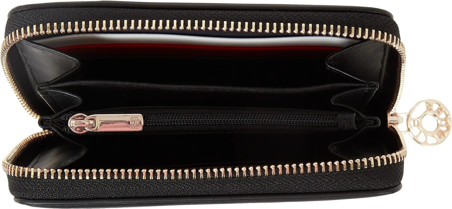 Tommy Hilfiger Essential portafoglio donna nero piccolo