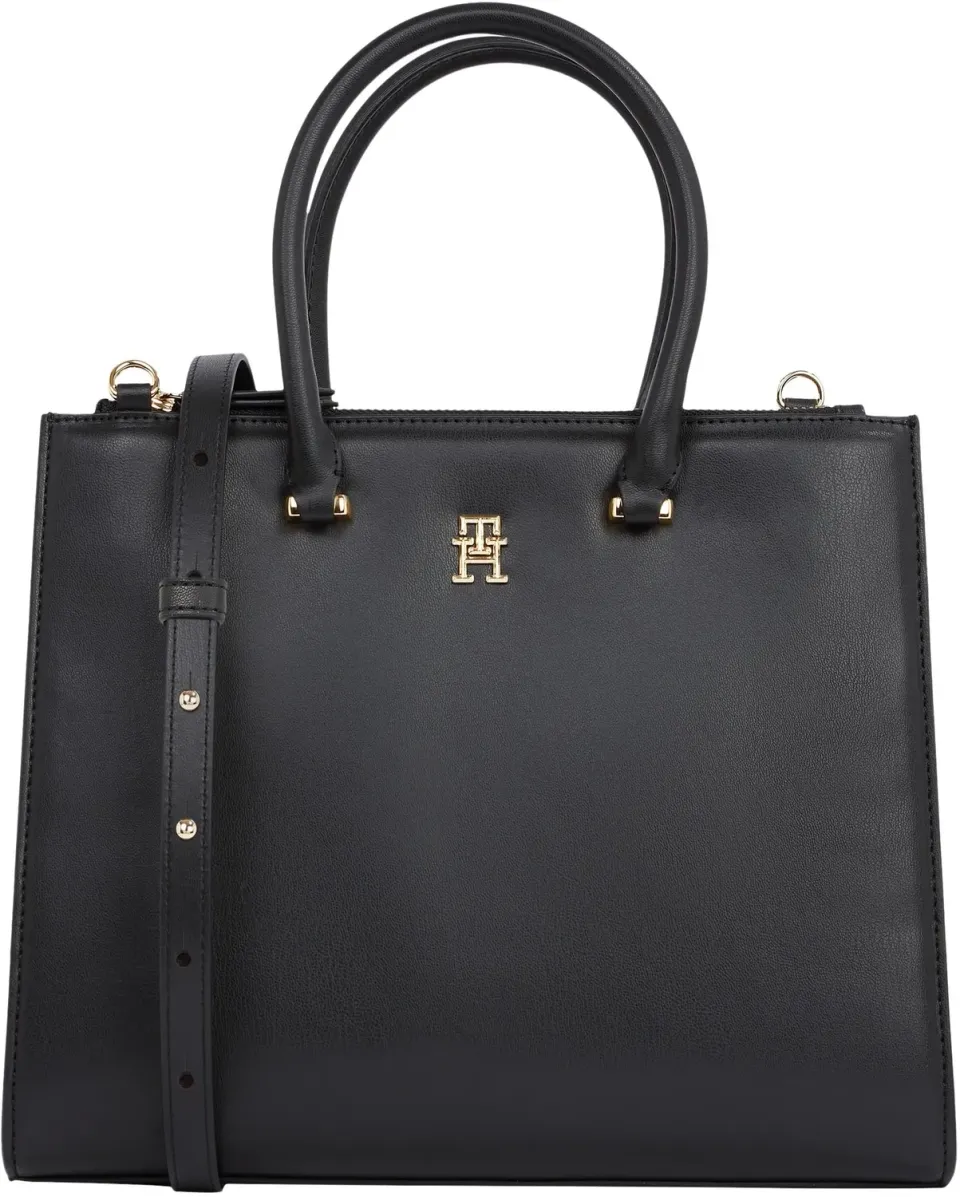 Tommy Hilfiger Eternity Med Tote Bag Zip Nera
