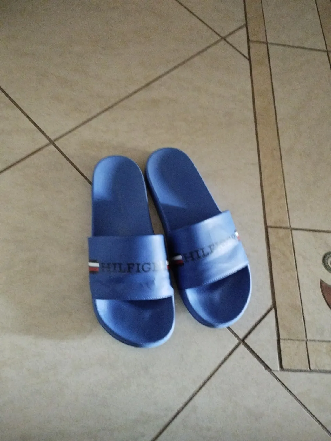 Tommy Hilfiger Corporate Flag FM0FM04613 ciabatte uomo blu slide