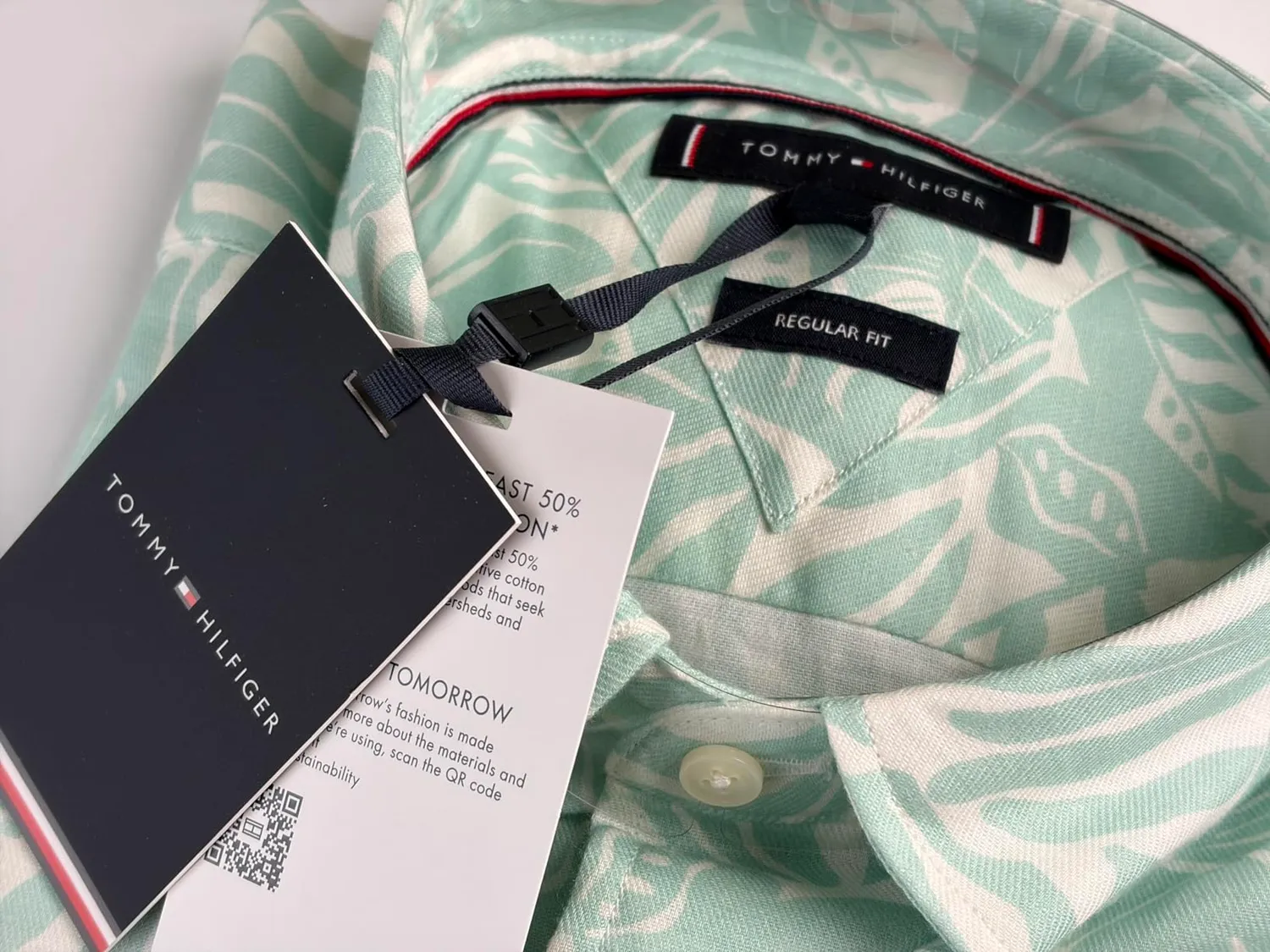 Tommy Hilfiger Linen Blend Camp MW0MW42459 camicia L manica corta