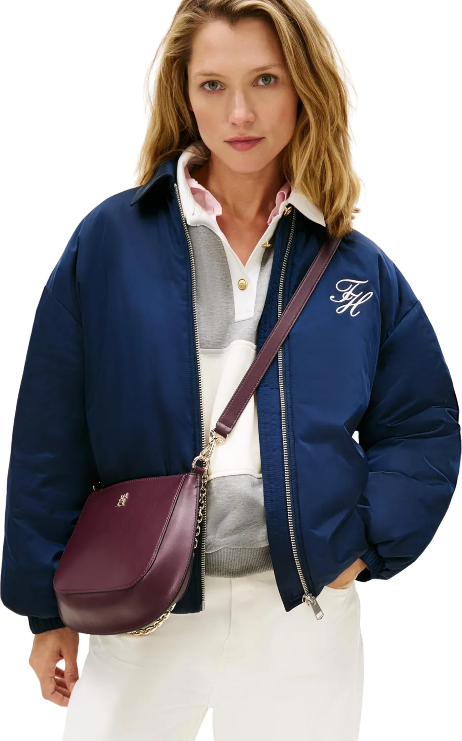 Tommy Hilfiger TH Glam AW0AW18143 crossover rossa marzemino