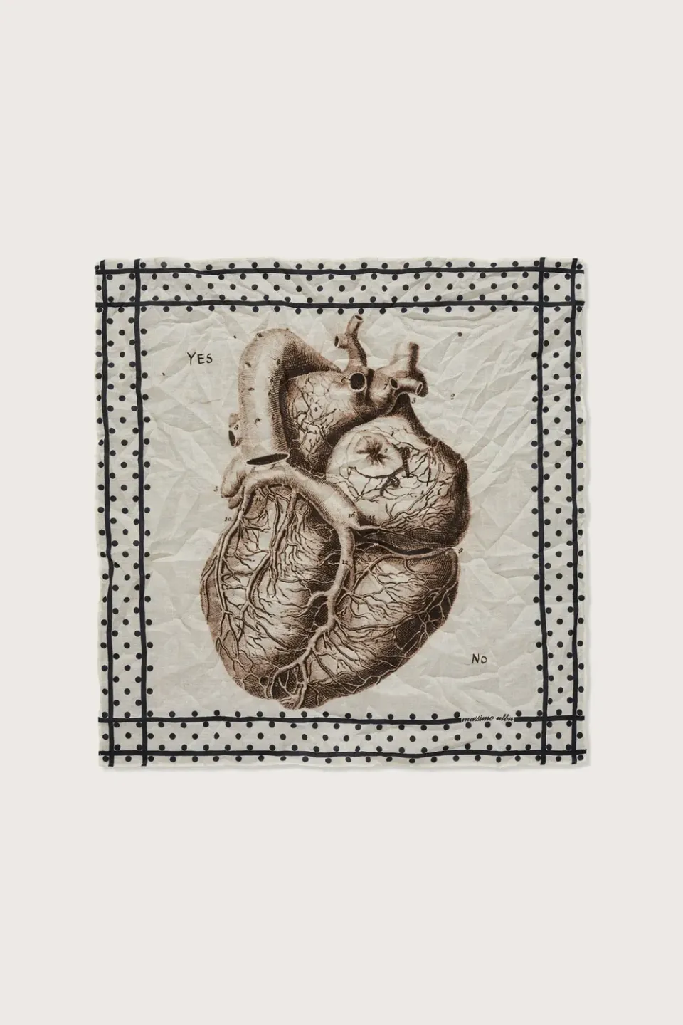Massimo Alba Hanky1 fazzoletto nero yes no cotone