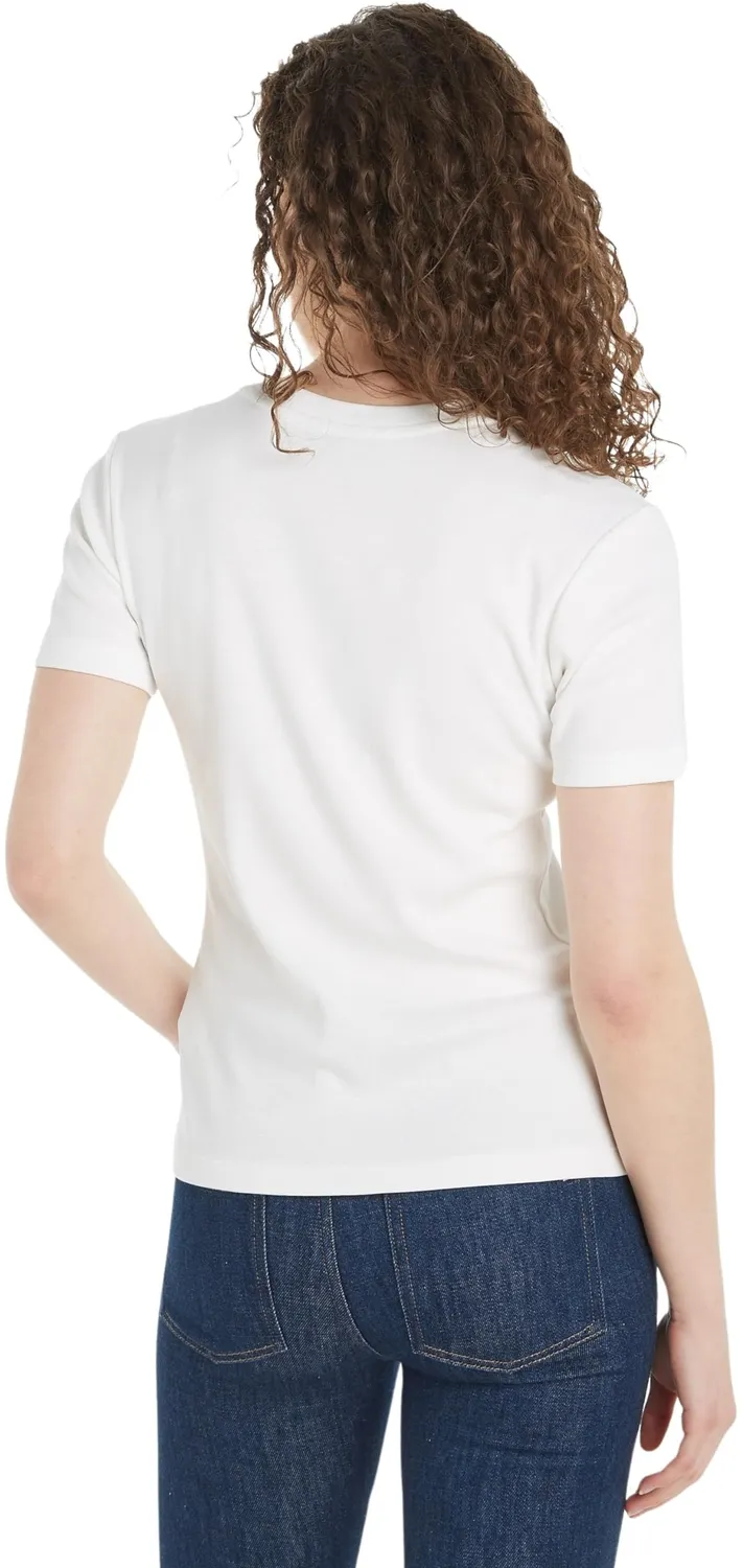 Tommy Hilfiger Cody Crop Slim t-shirt donna bianca Ecru