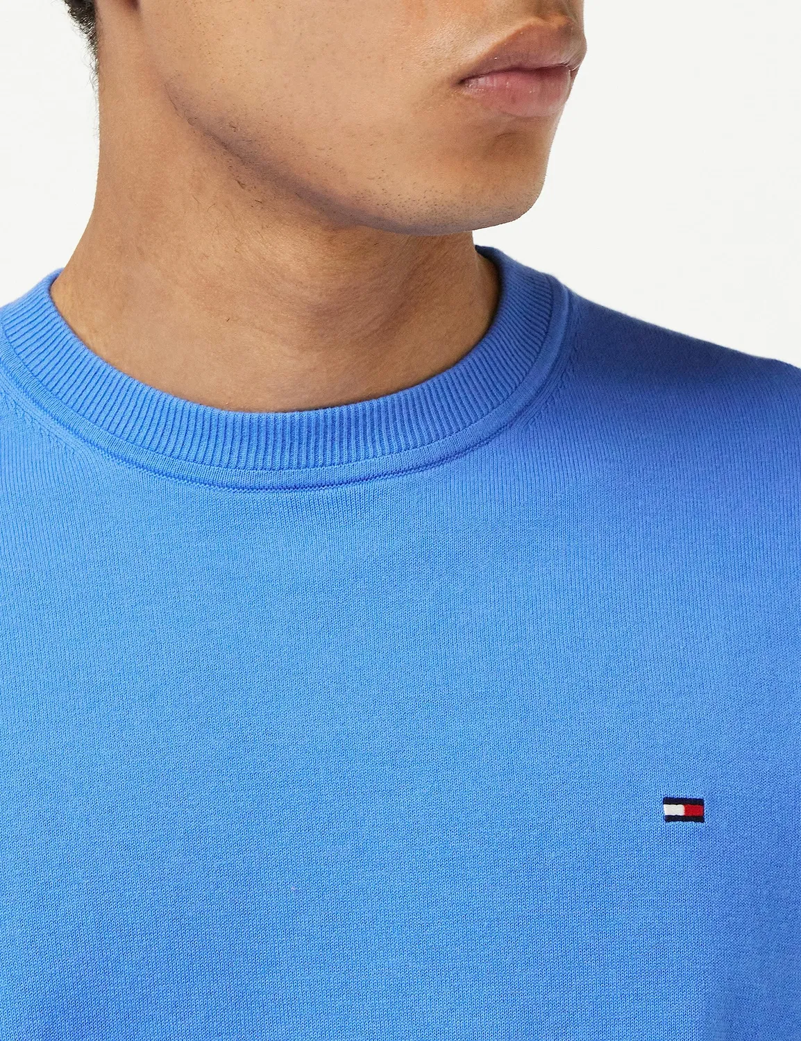 Tommy Hilfiger Crew Neck maglione uomo blu taglia S