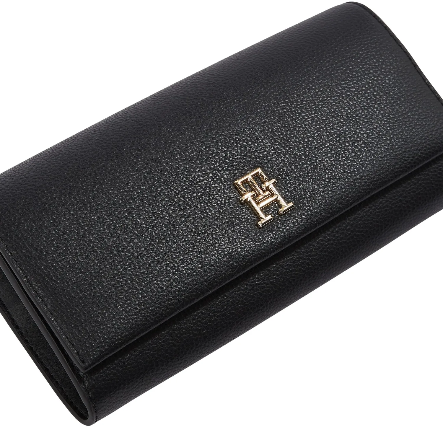 Tommy Hilfiger Legacy Flap portafoglio donna nero chiusura busta