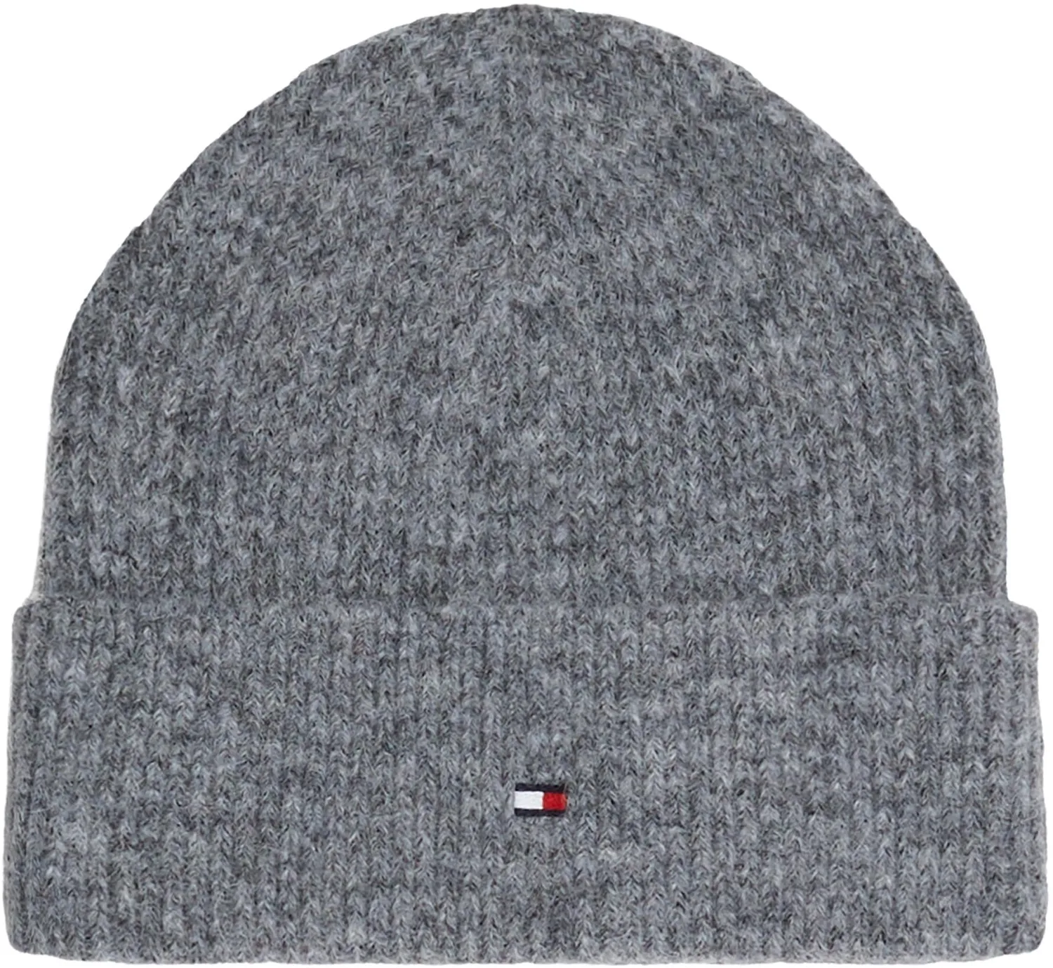 Tommy Hilfiger Essential Flag beanie beige donna fuzzy
