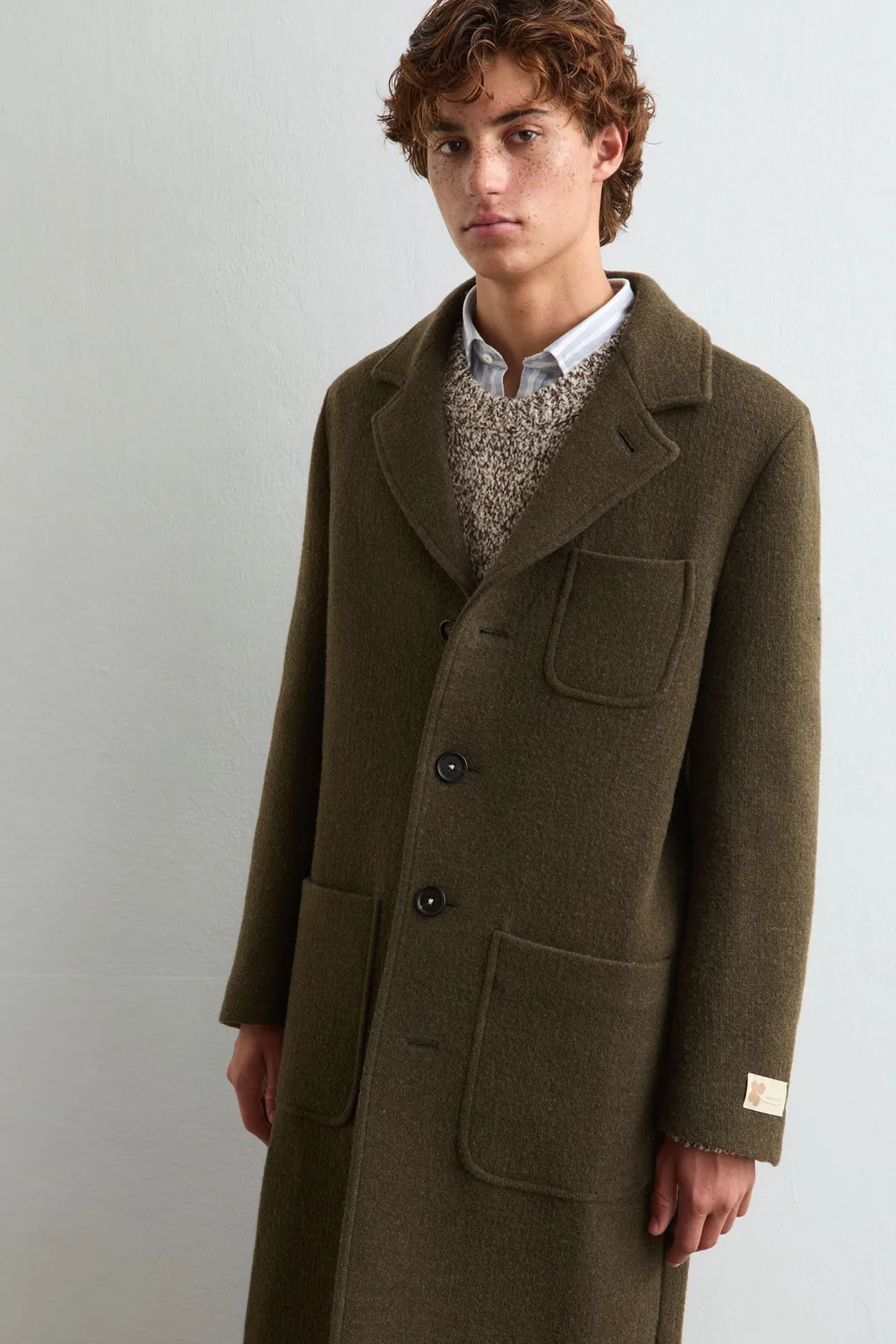 Massimo Alba Florio10 cappotto lana double militare