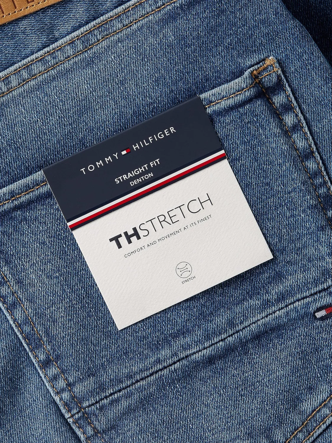 Tommy Hilfiger Jeans Uomo 32W 34L Denim Elasticizzato