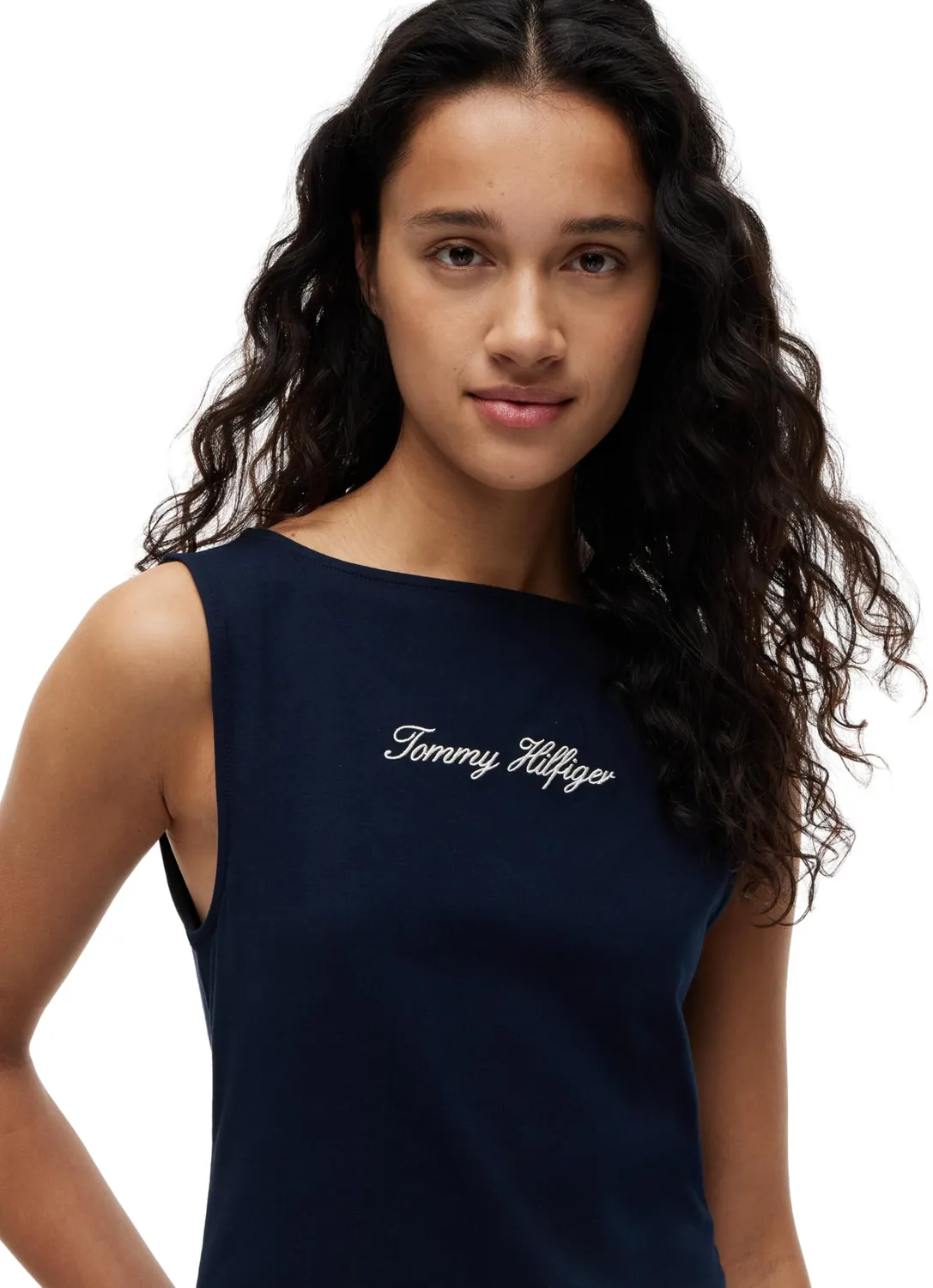 Tommy Hilfiger Classic Script WW0WW50947 maglietta donna M blu