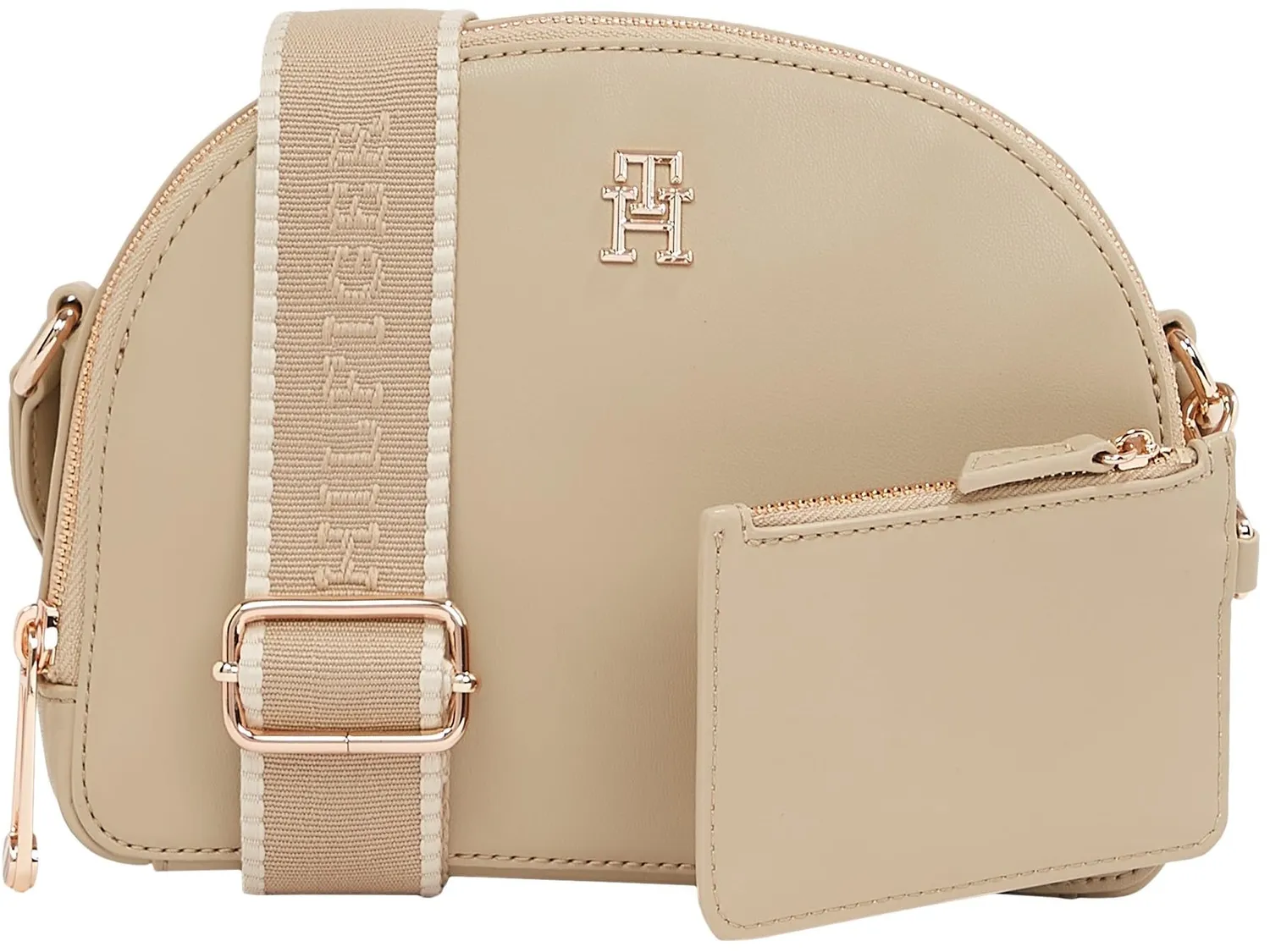 Tommy Hilfiger Half Moon Crossover tracolla nera piccola