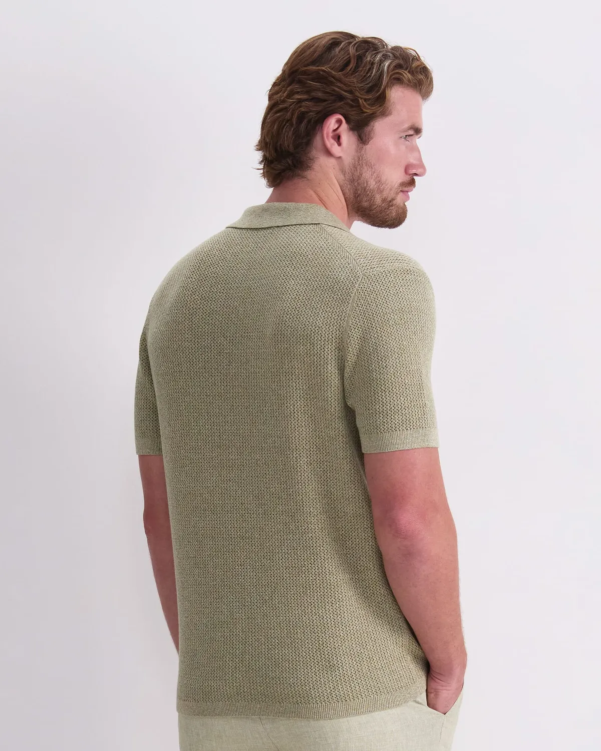 Sportscraft Arlo Knit polo uomo cotone traforato