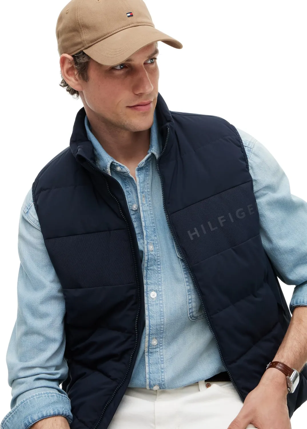 Tommy Hilfiger Branded Vest MW0MW45275 gilet L blu navy