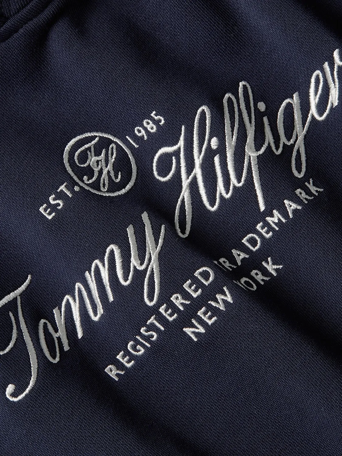 Tommy Hilfiger Script WW0WW40291 felpa donna blu