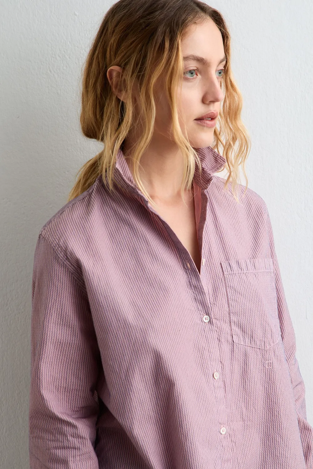 Massimo Alba Uma camicia donna Faded Rose cotone