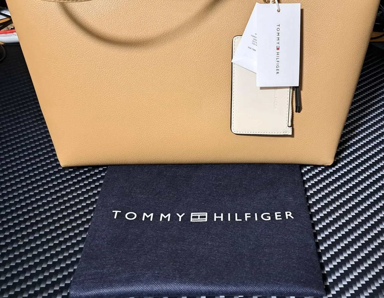 Tommy Hilfiger Icon borsa tote beige Classic Khaki tasca