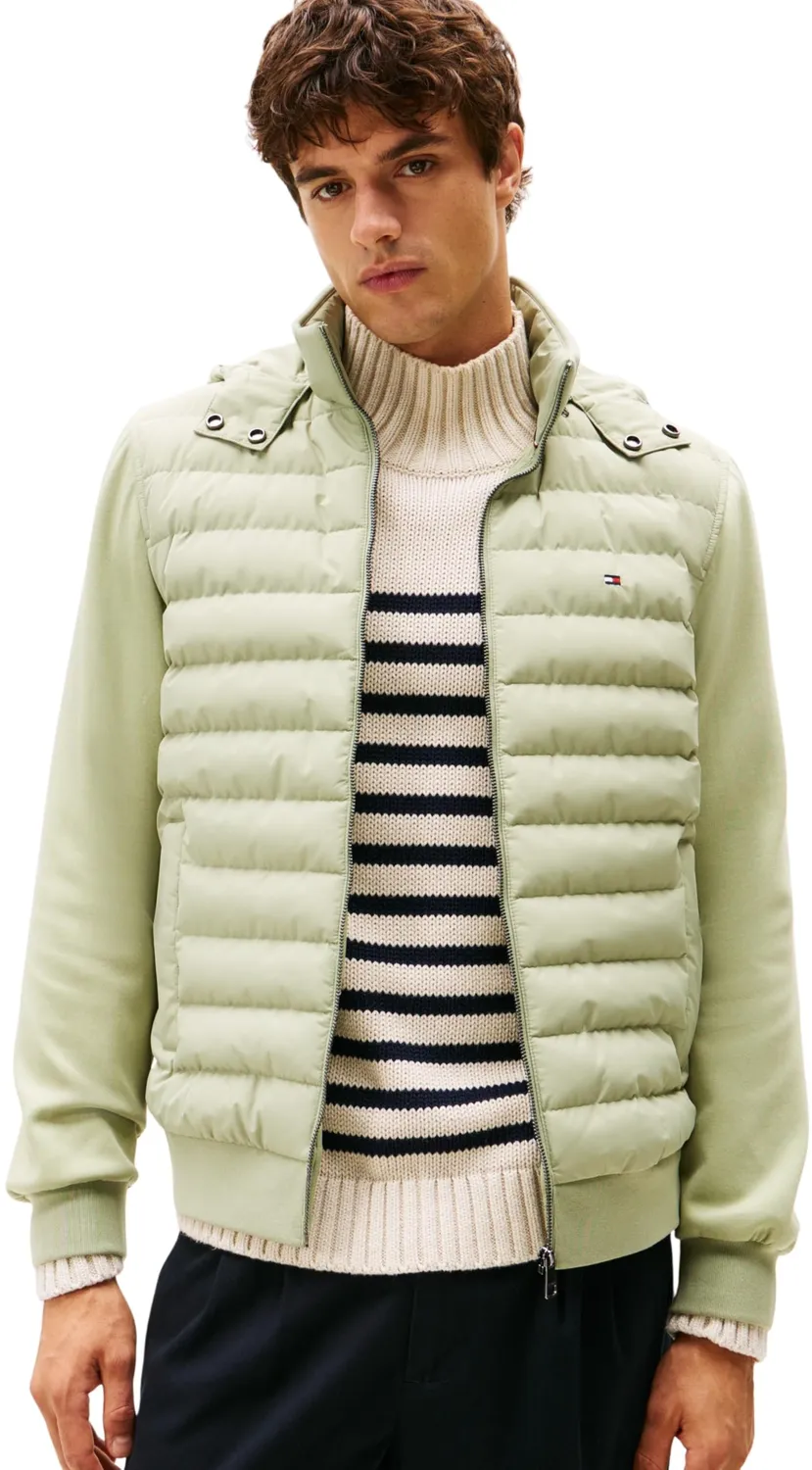 Tommy Hilfiger Mix Media MW0MW32669 felpa zip unisex L blu