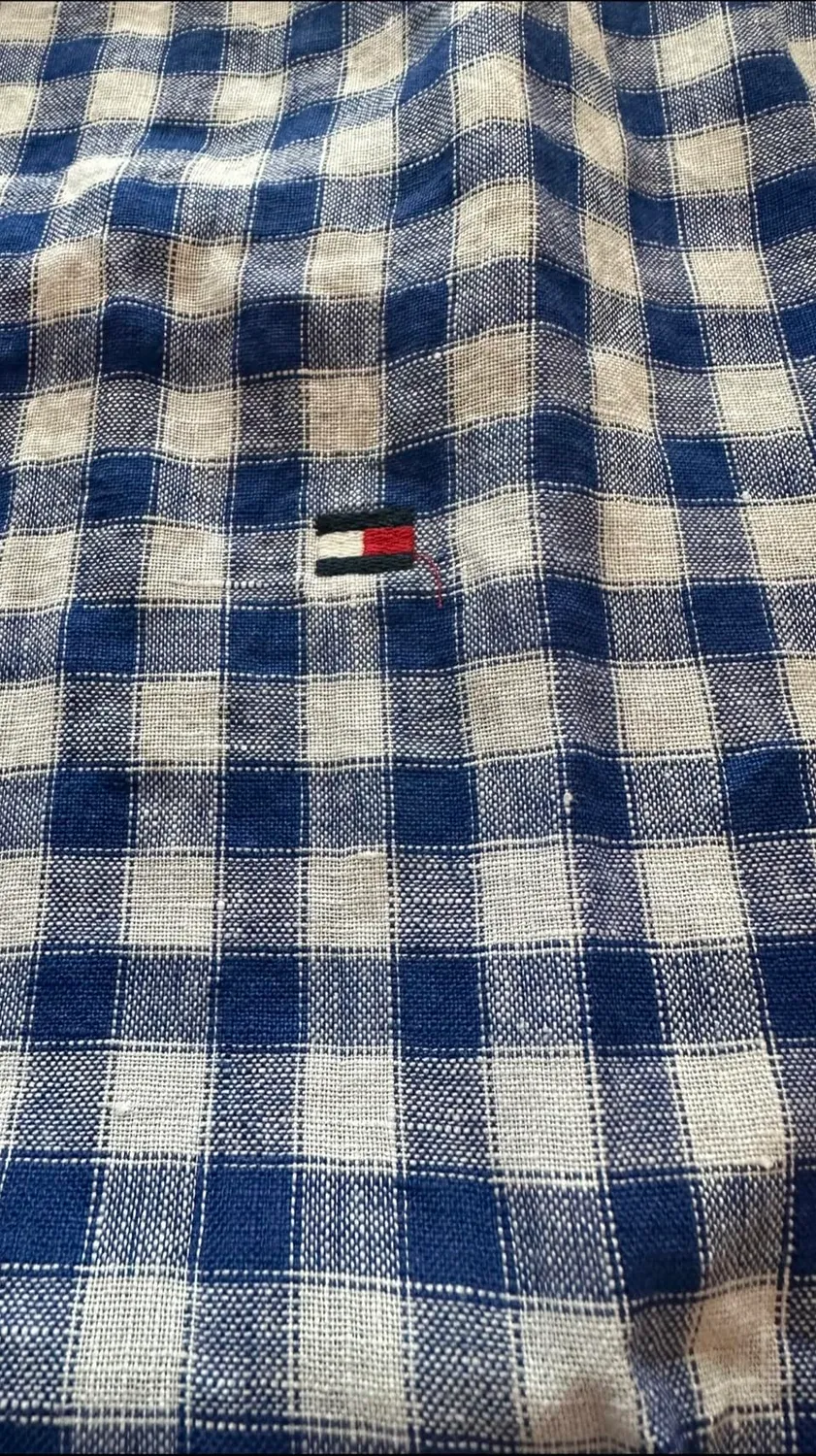 Tommy Hilfiger Linen Gingham MW0MW42401 camicia quadri