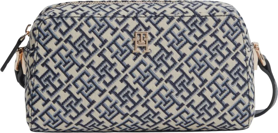 Tommy Hilfiger Grace borsa tracolla Blue Mono monogramma