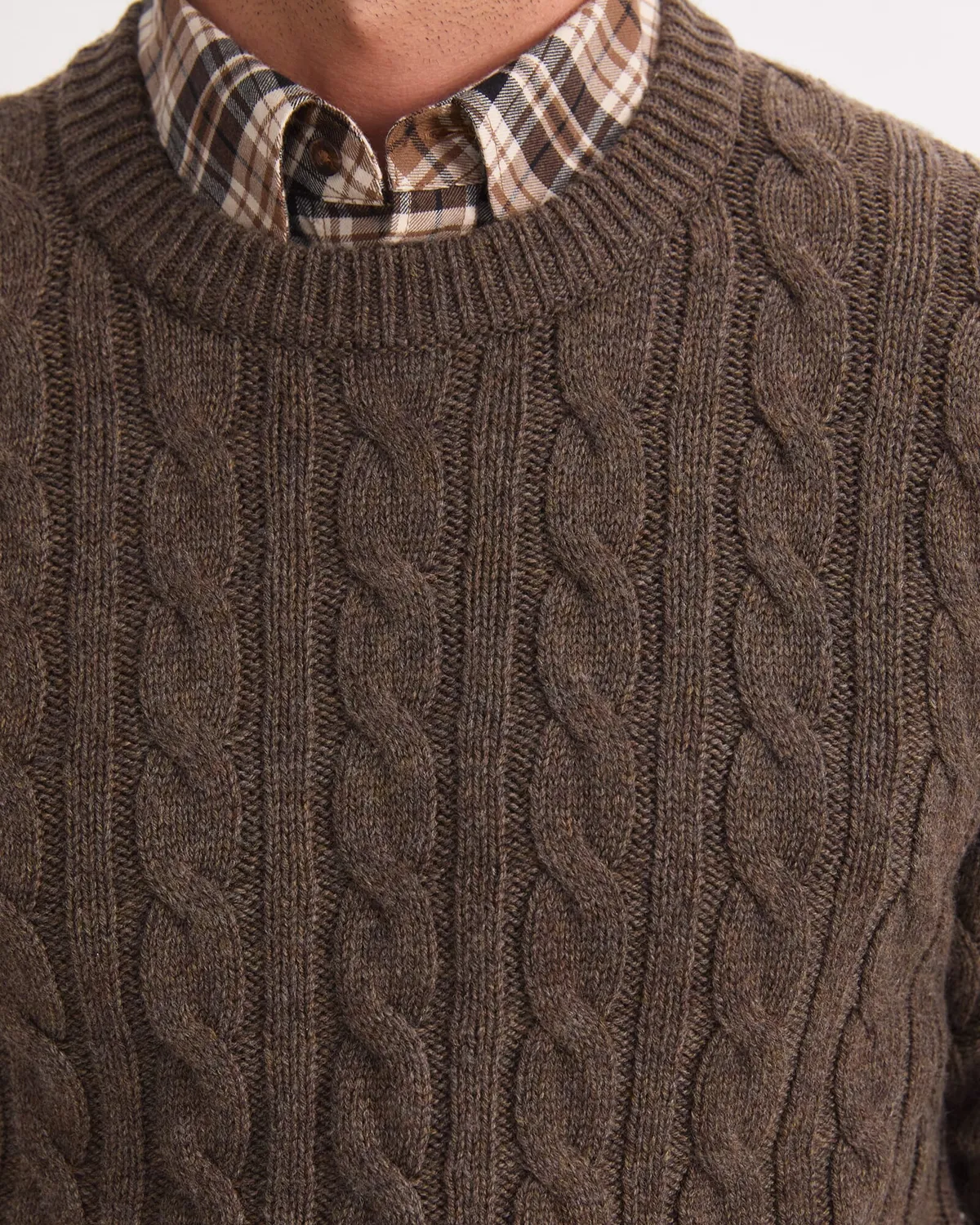 Sportscraft Cable Knit Sweater maglione lana uomo