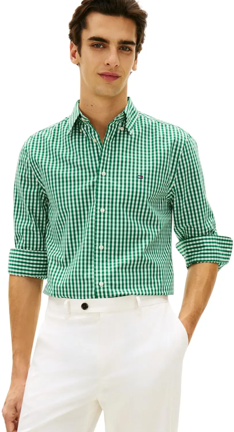 Tommy Hilfiger Flex Gingham Regular Fit camicia uomo a quadri