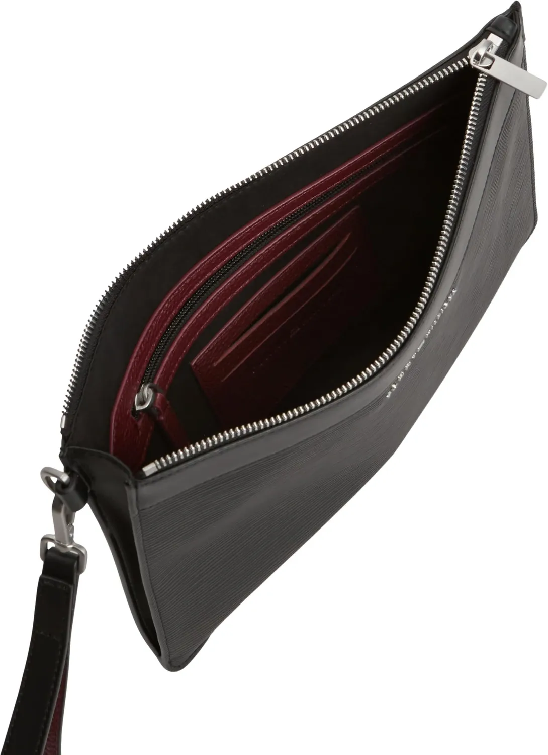 Tommy Hilfiger Saffiano AM0AM14823 pouch uomo nera