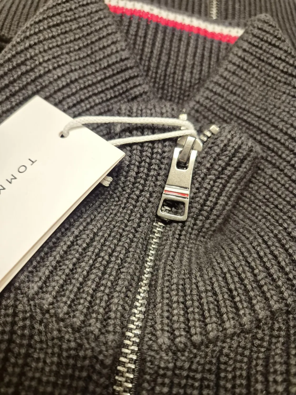 Tommy Hilfiger RWB Rib MW0MW41517 maglione uomo L con zip