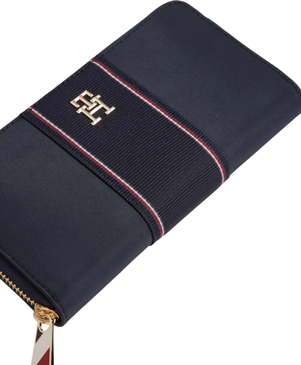Tommy Hilfiger Poppy Portafoglio Donna con Zip Blu Space Blue