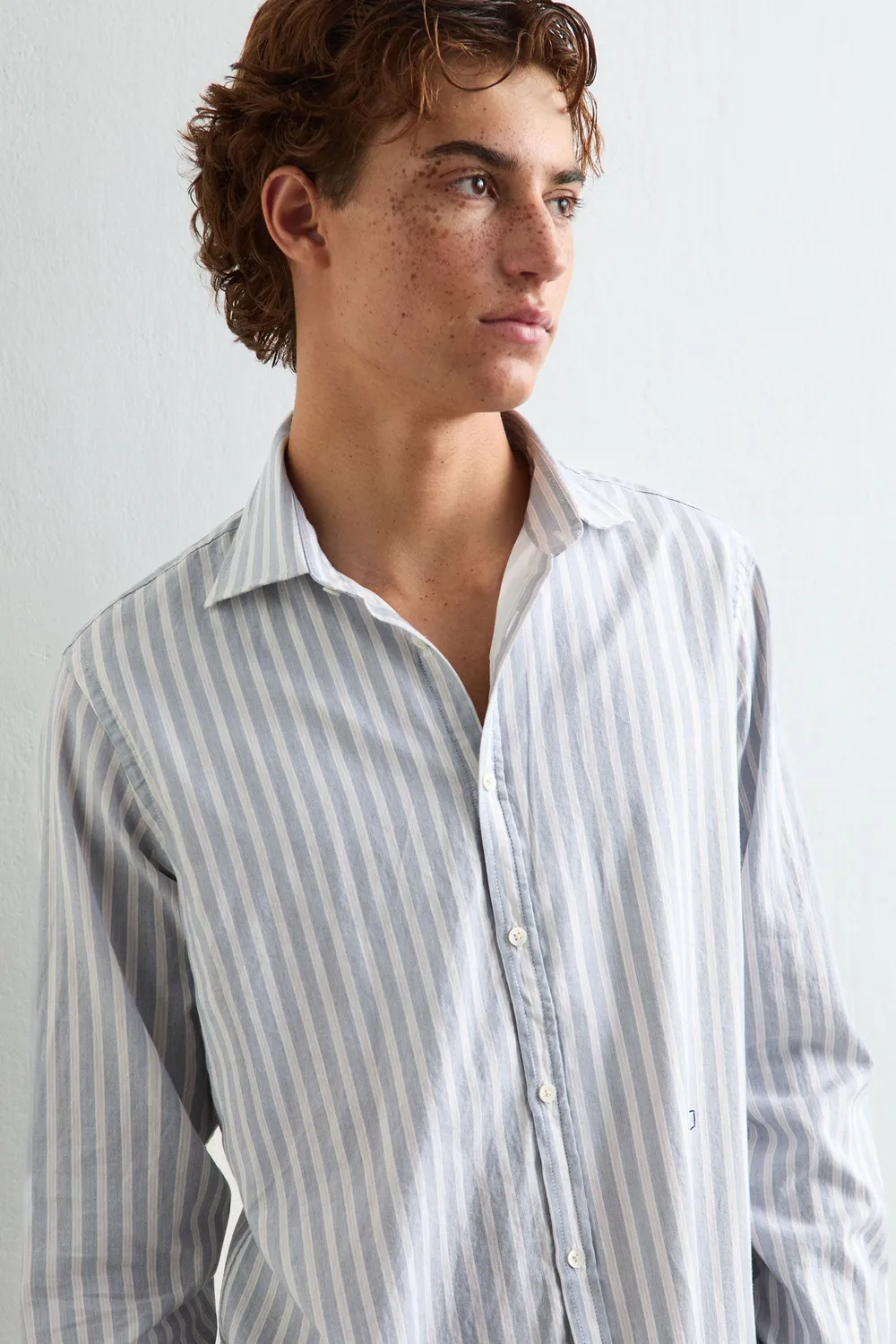 Massimo Alba Genova camicia cotone mare iniziali
