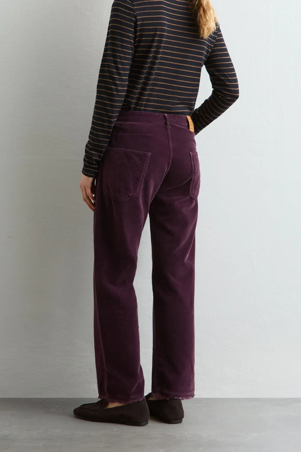 Massimo Alba Alosa-Cut pantaloni rosso velluto