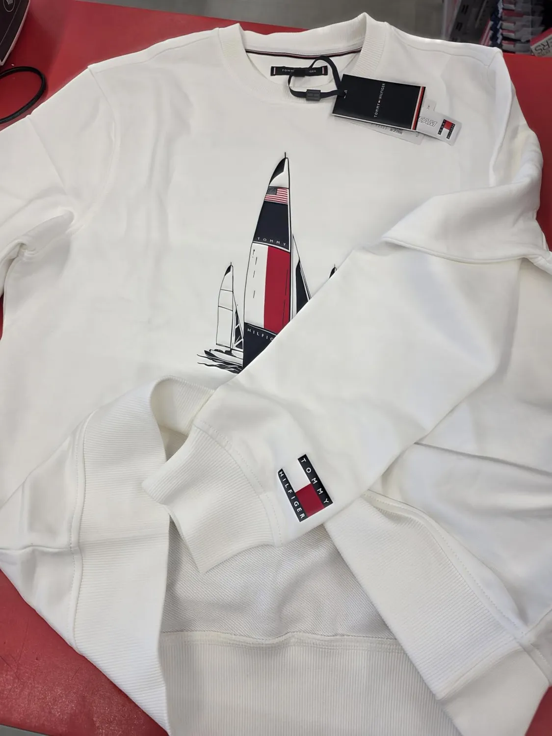 Tommy Hilfiger Us Sailgp Graphic Crewneck MW0MW44686 Felpa XXL