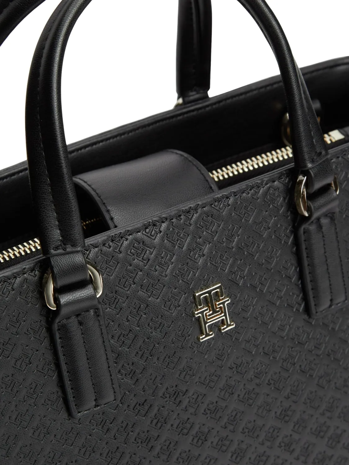 Tommy Hilfiger TH Daily Satchel Mono Borsetta Donna Nera 7L