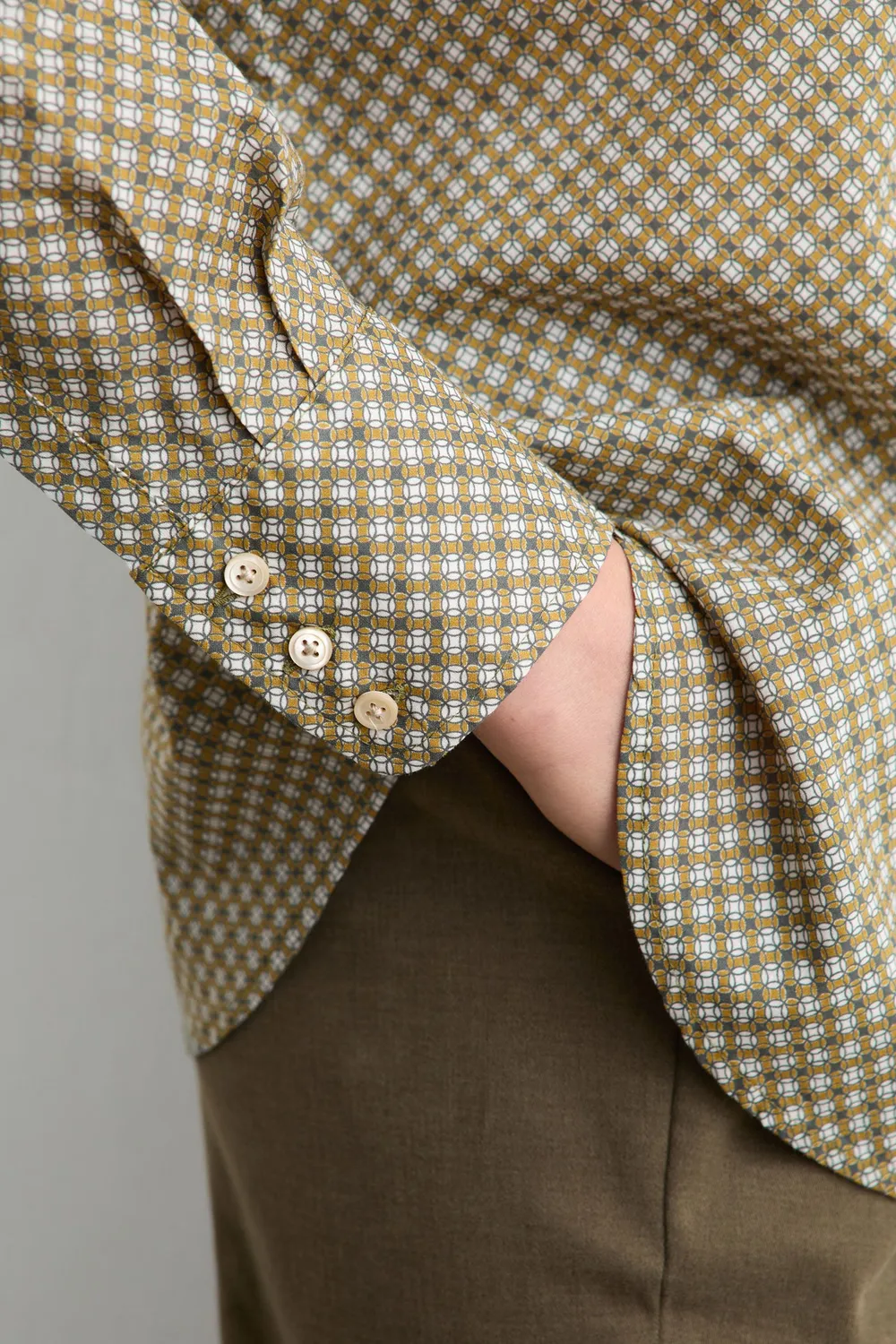 Massimo Alba Selma camicia donna nugget gold cotone