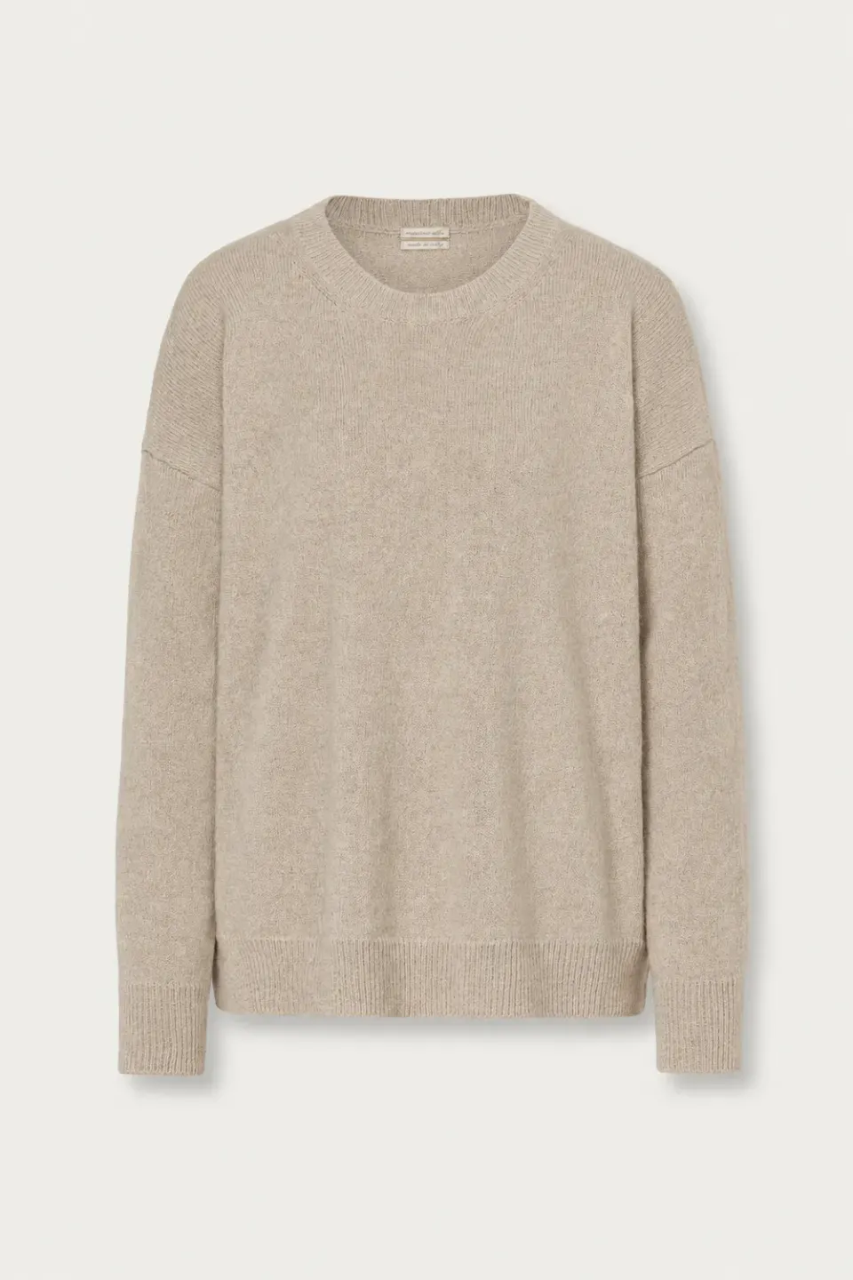 Massimo Alba Francesca maglione girocollo pearl grey