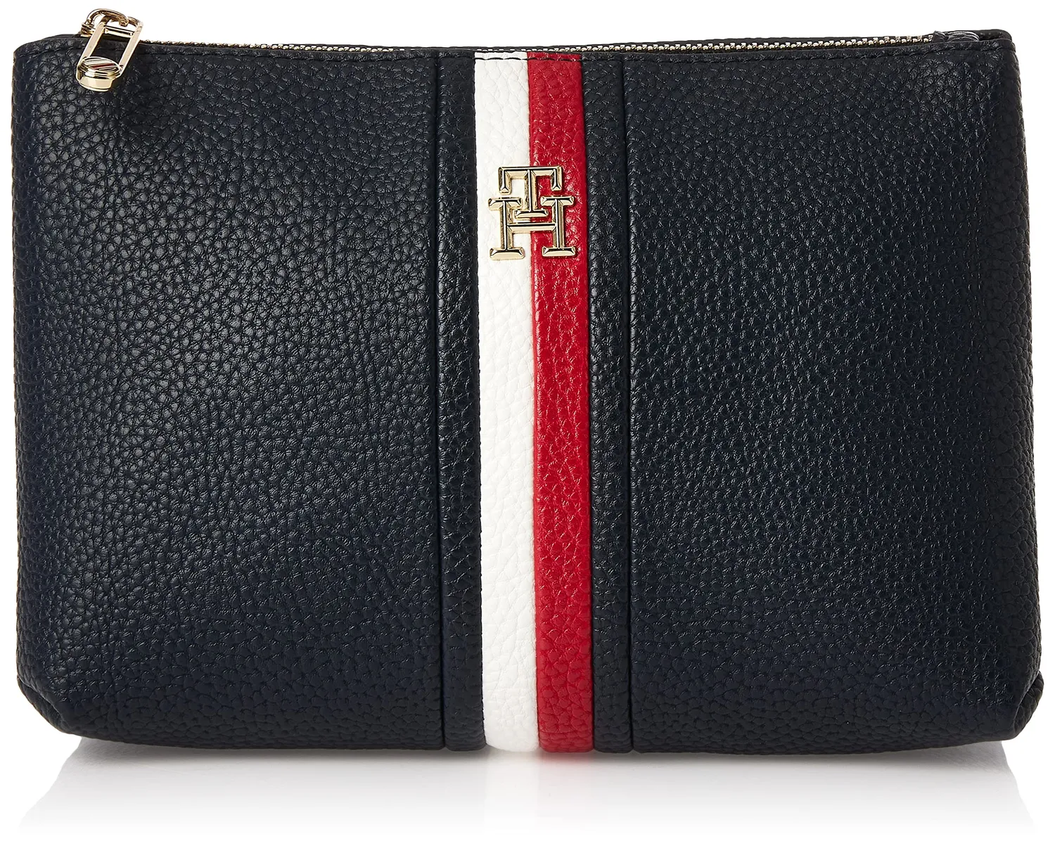 Tommy Hilfiger TH Emblem Beauty Case Space Blue Pelle Sintetica