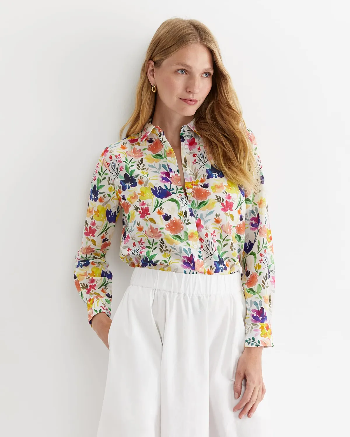 Sportscraft Lou camicia donna seta cotone floreale