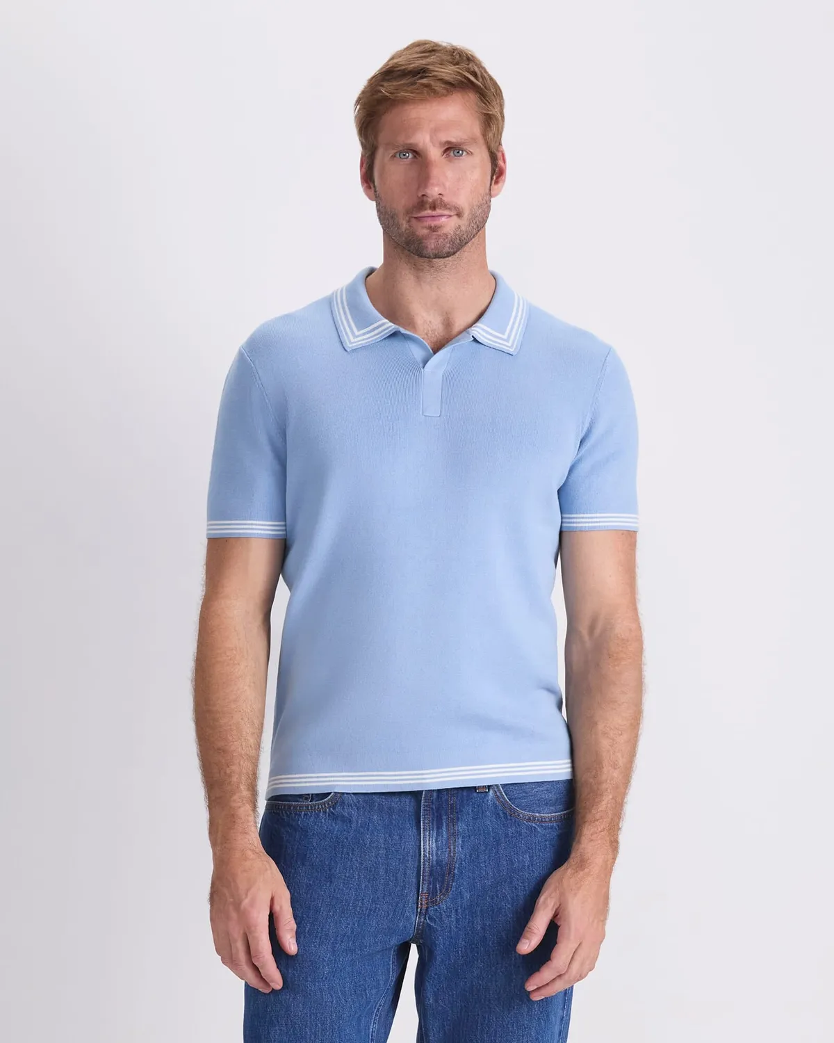 Sportscraft Finnley Knit polo cotone righe M