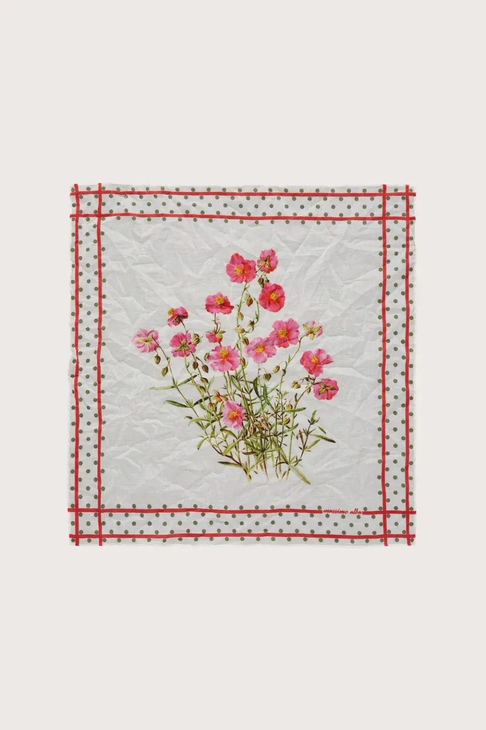 Massimo Alba Hanky1 fazzoletto foresta cotone 45x45