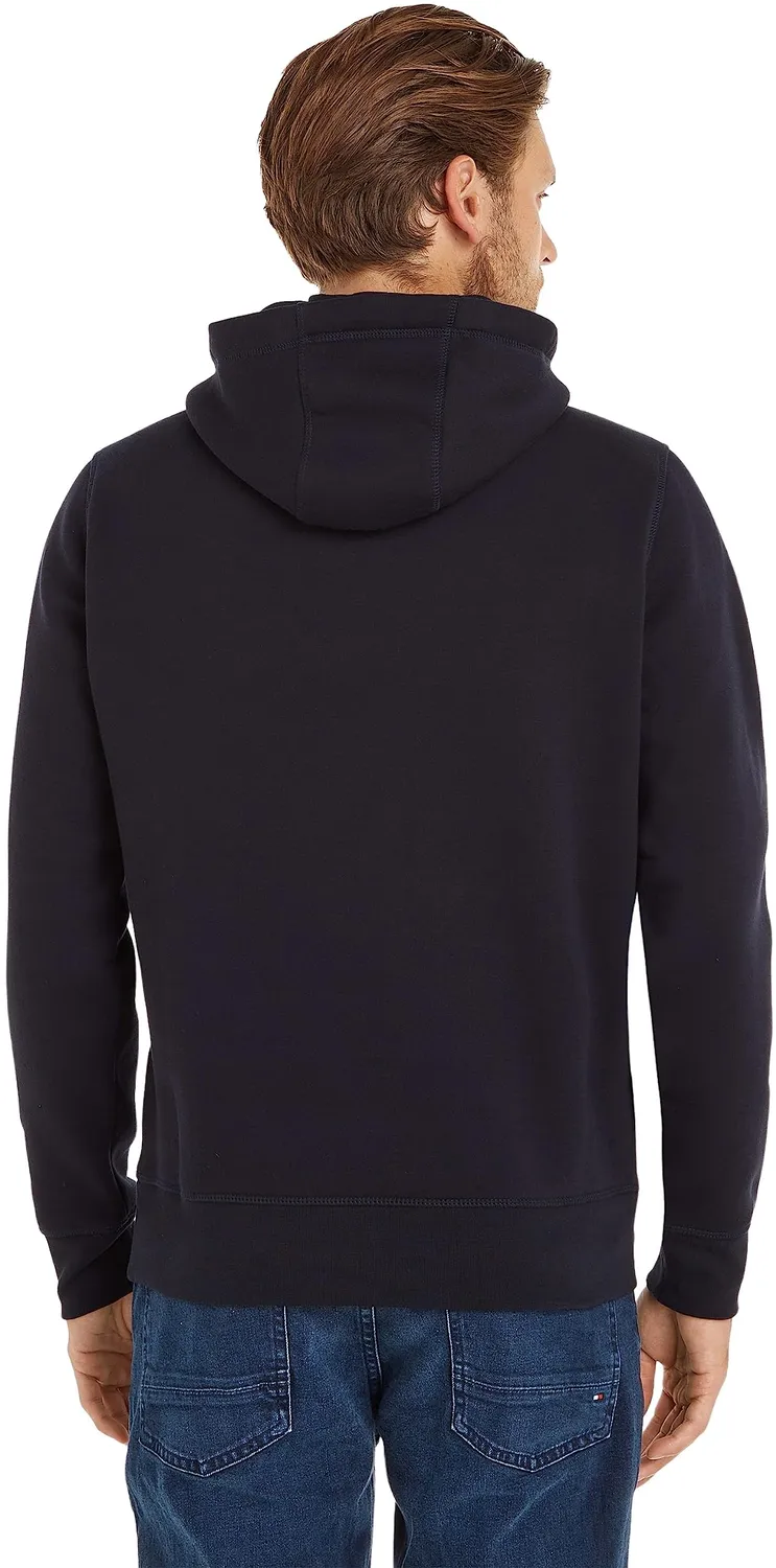 Tommy Hilfiger Core Tommy Logo felpa cappuccio uomo nera