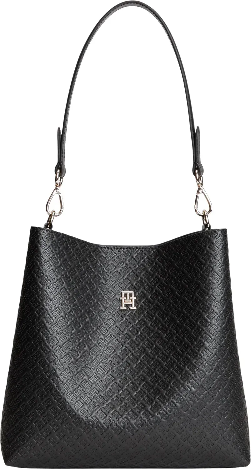 Tommy Hilfiger TH Icon Mono Borsetta Spalla Donna Nera