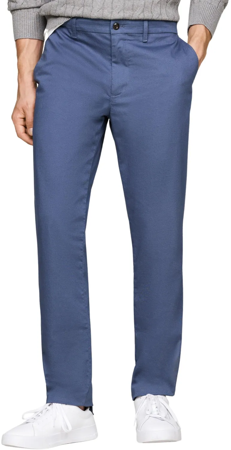 Tommy Hilfiger Denton Straight Leg chino uomo blu cotone elasticizzato
