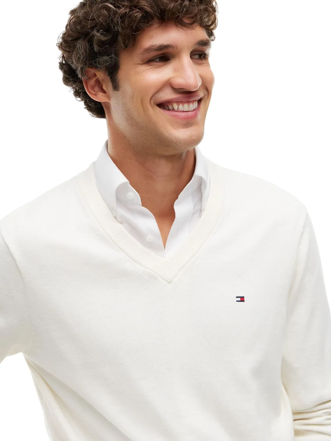 Tommy Hilfiger Cashmere V Neck pullover uomo cashmere
