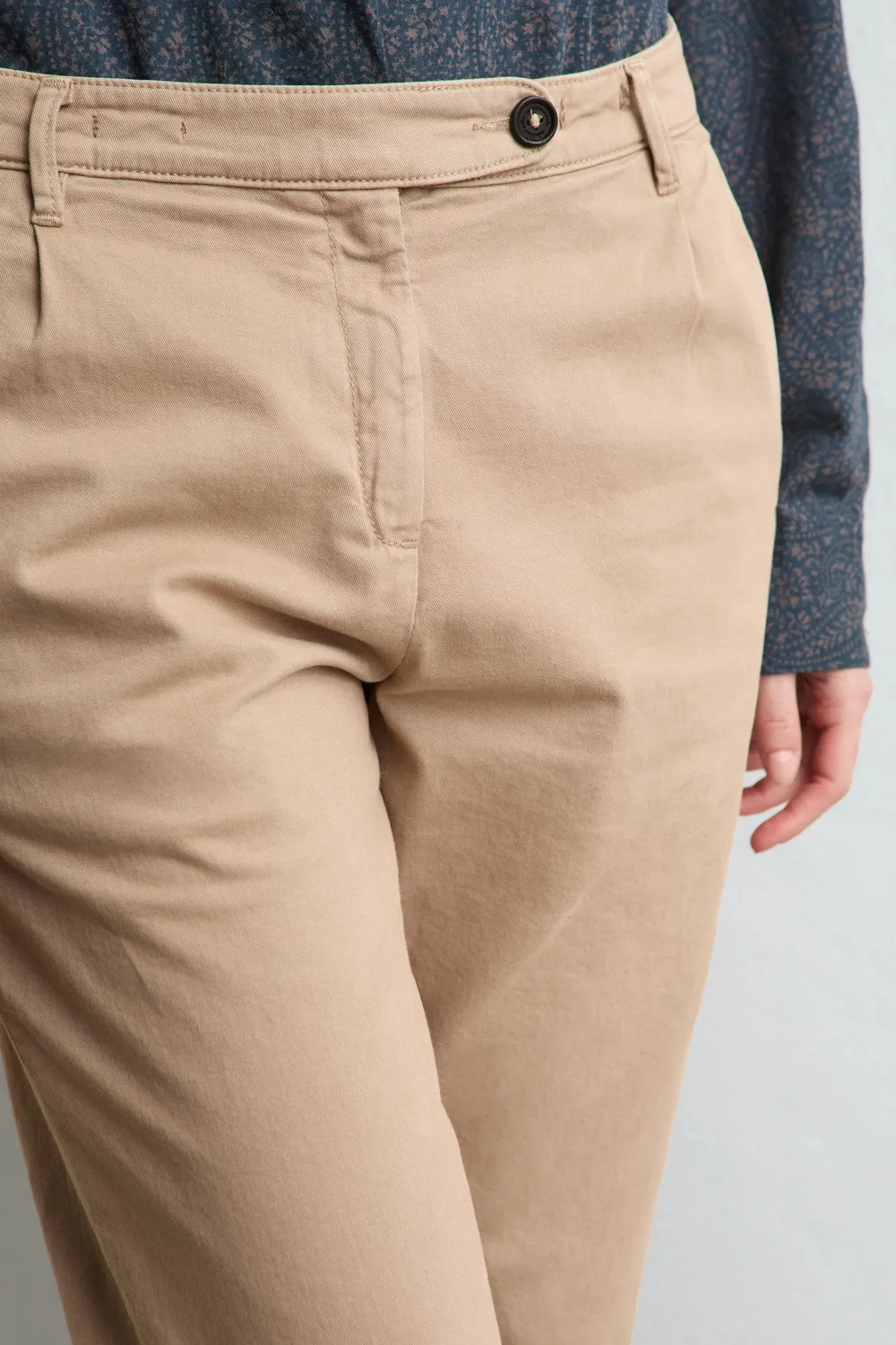 Massimo Alba Melu70 pantaloni donna fossil gabardina
