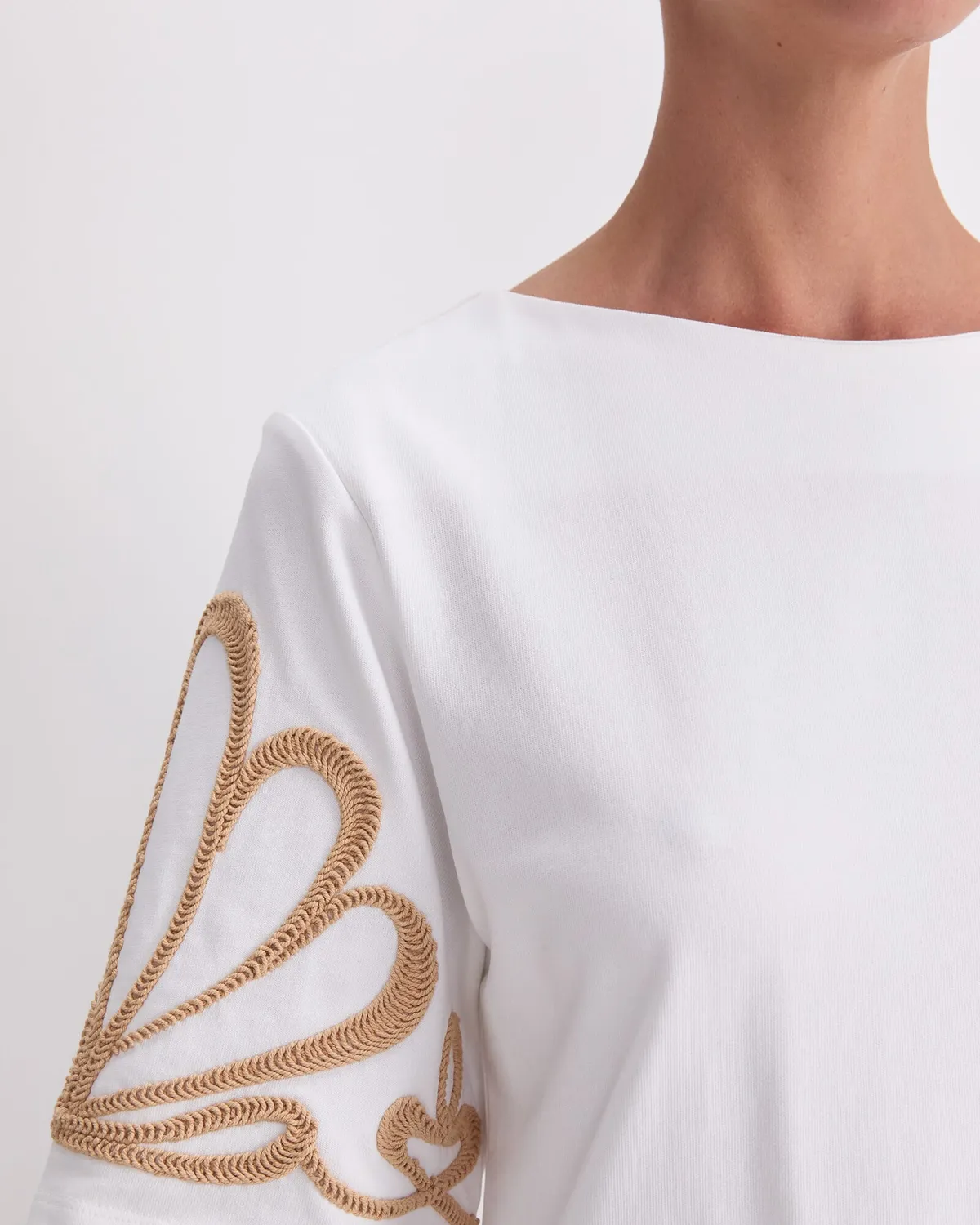 Sportscraft Eliza Embroidery Top maglia cotone ricamata